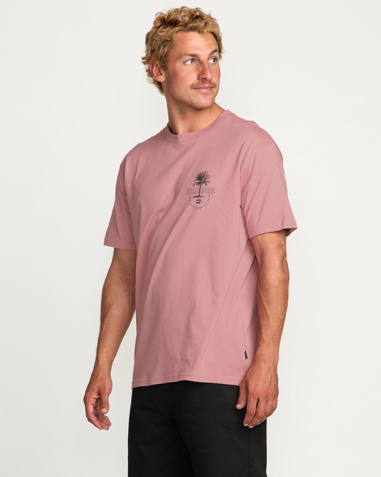 Calm Palm Premium Tee - Dusty Pink