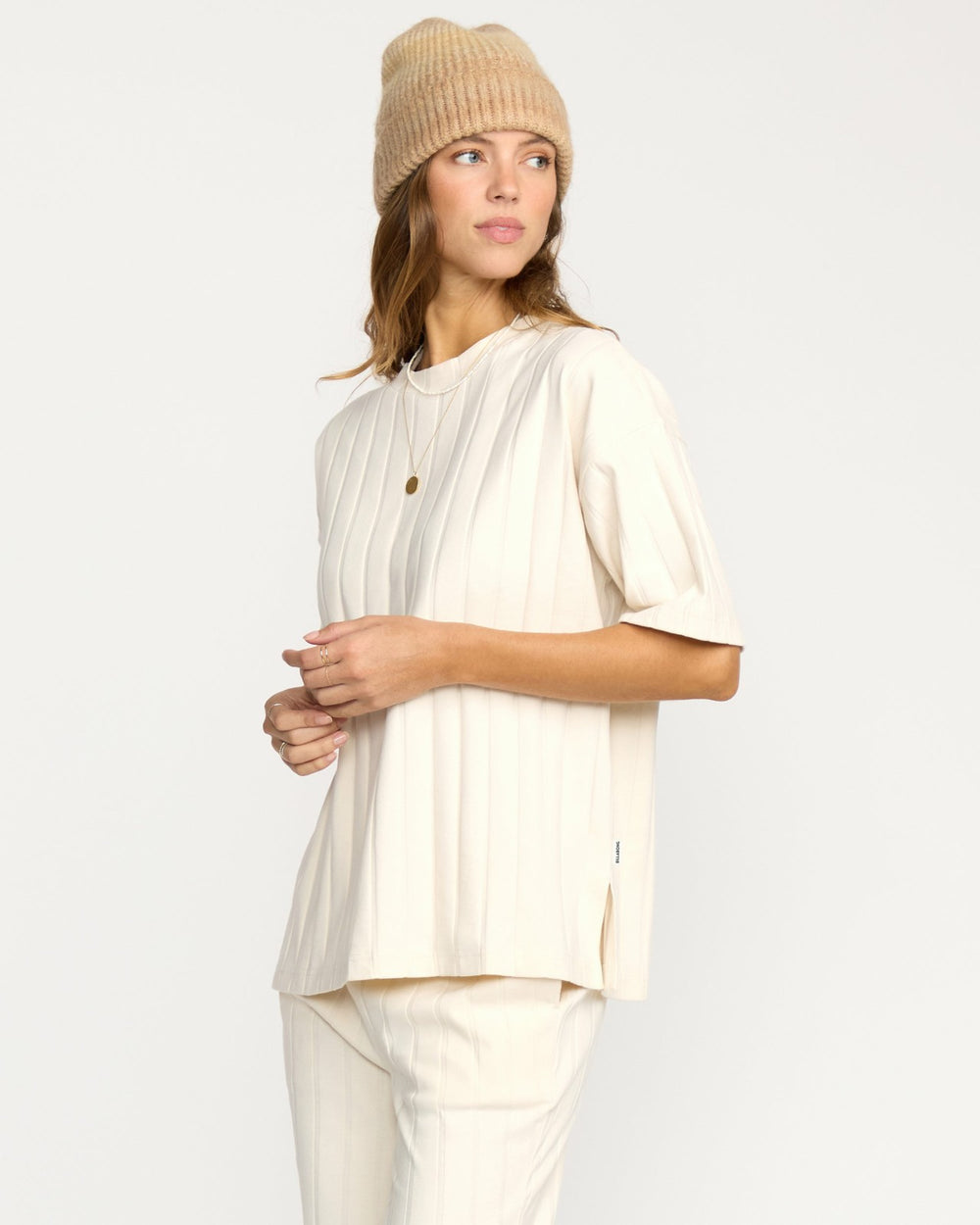Cass Short Sleeve Top - Whitecap