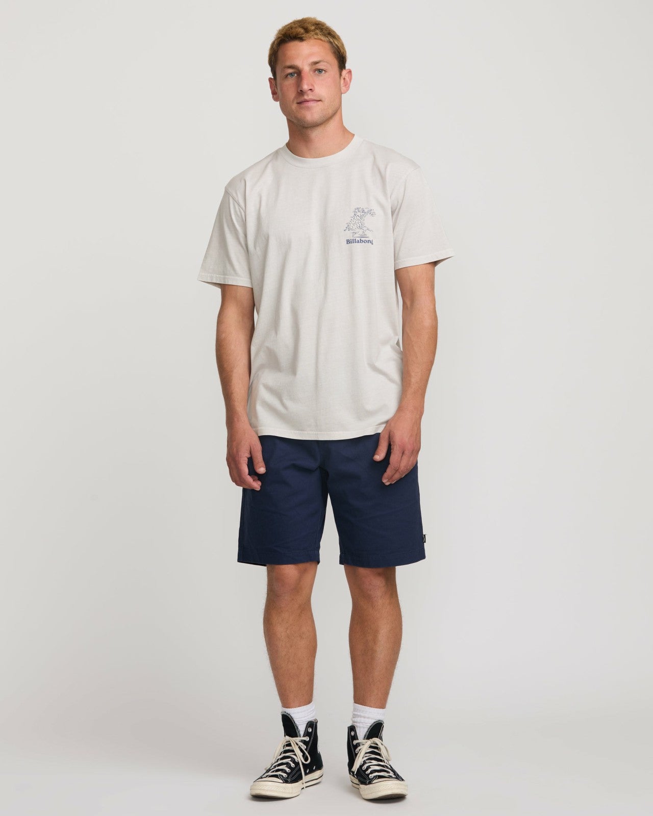 Catch One Premium Wave Wash Tee - Silver