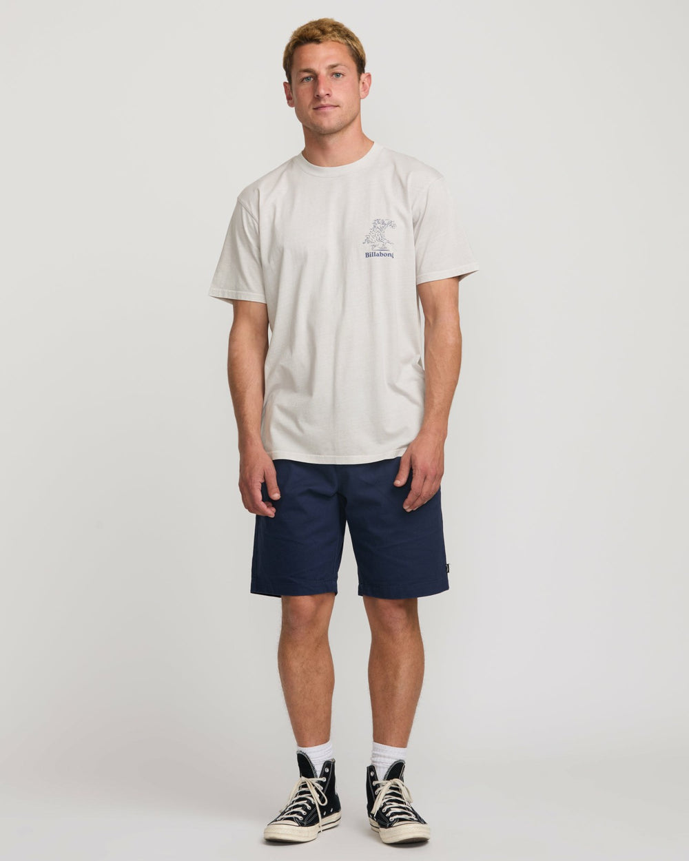 Catch One Premium Wave Wash Tee - Silver