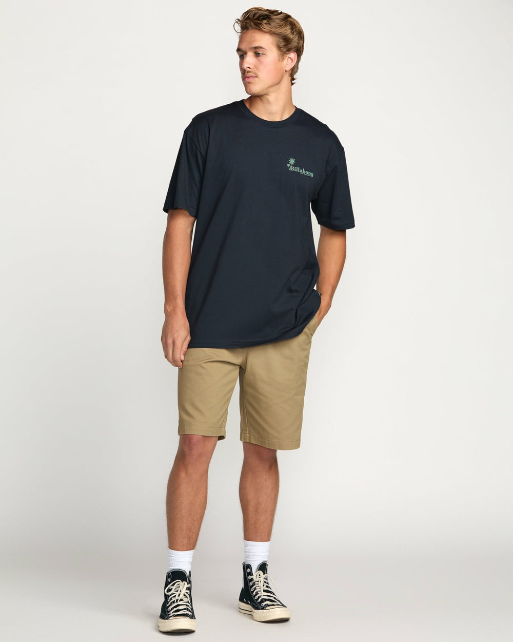 Checking In Regular Tee - Aged Indigo
