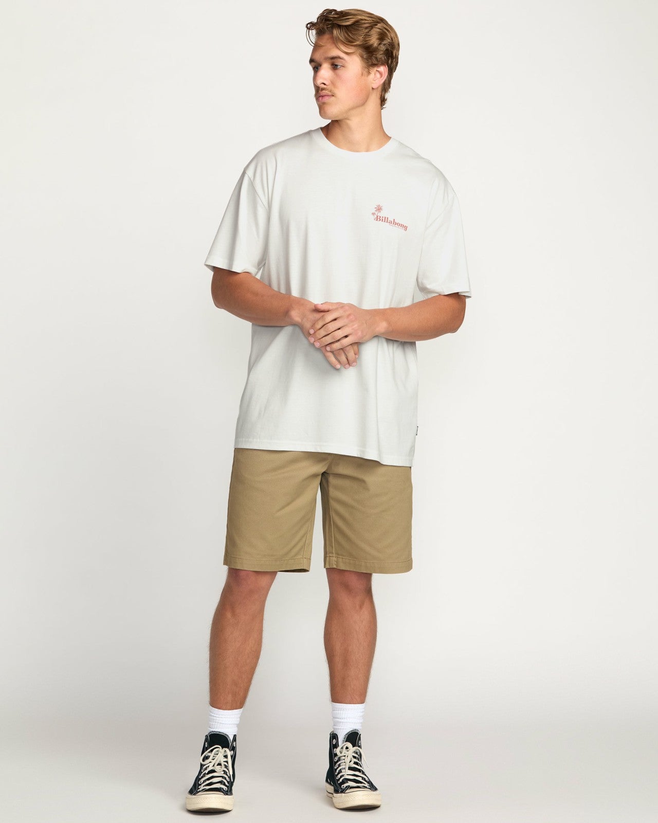 Checking In Regular Tee - Off White