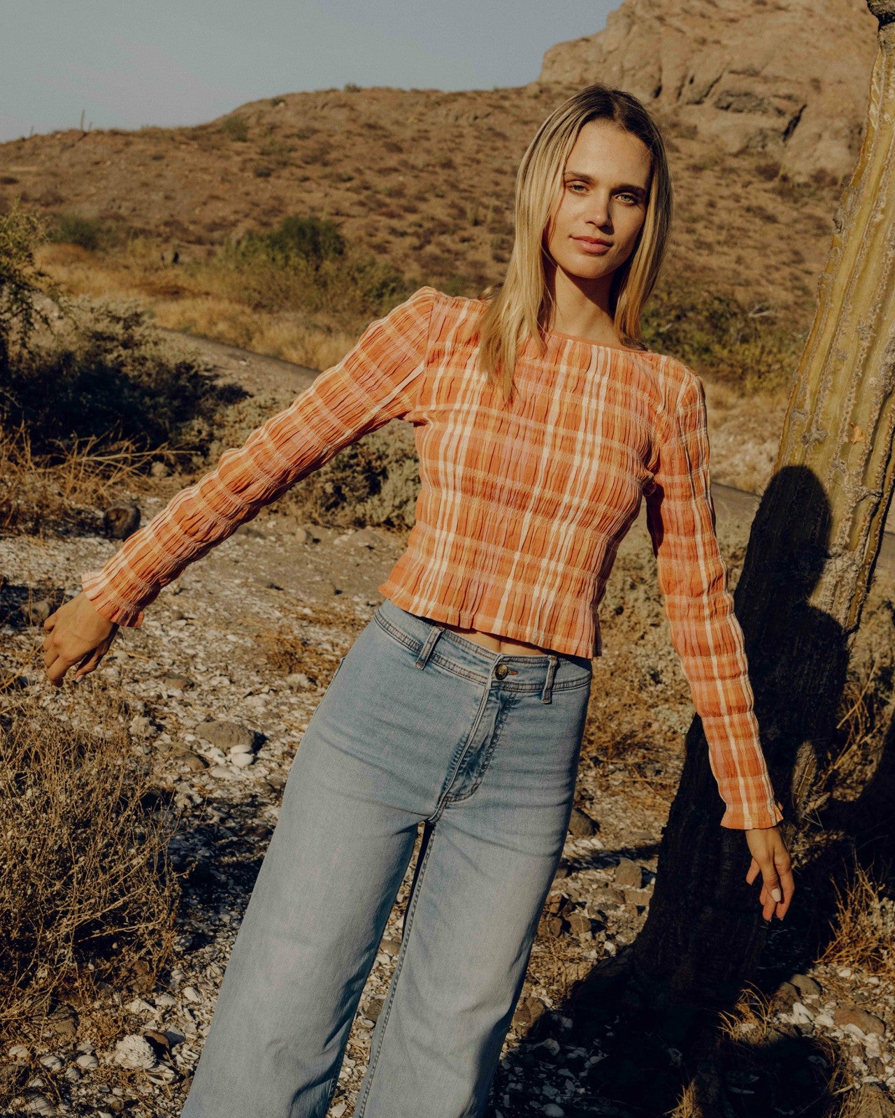 Check Me Out Long Sleeve Shirt - Sunburnt