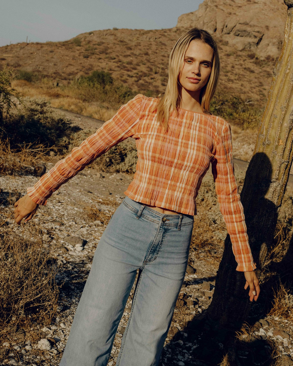 Check Me Out Long Sleeve Shirt - Sunburnt