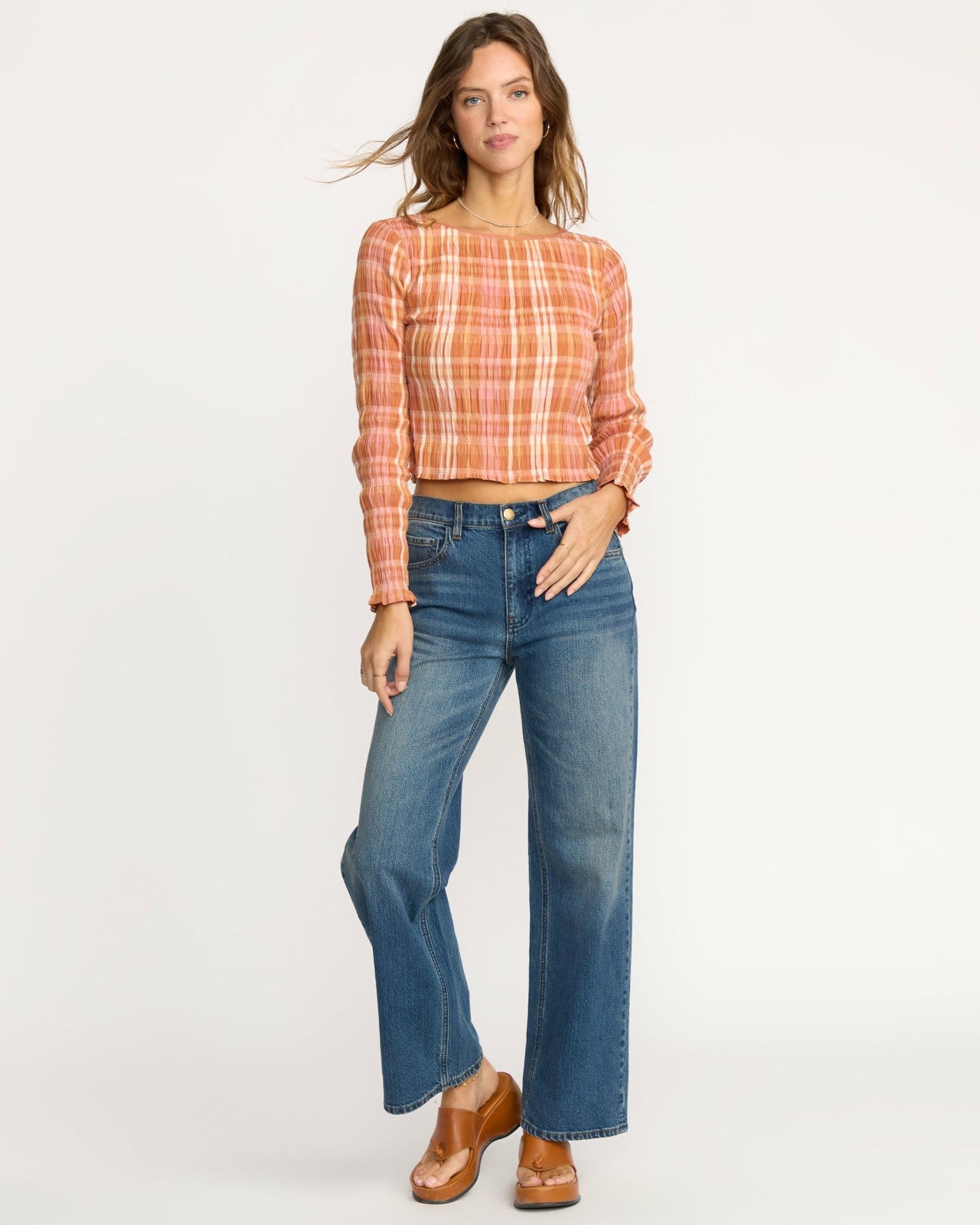 Check Me Out Long Sleeve Shirt - Sunburnt
