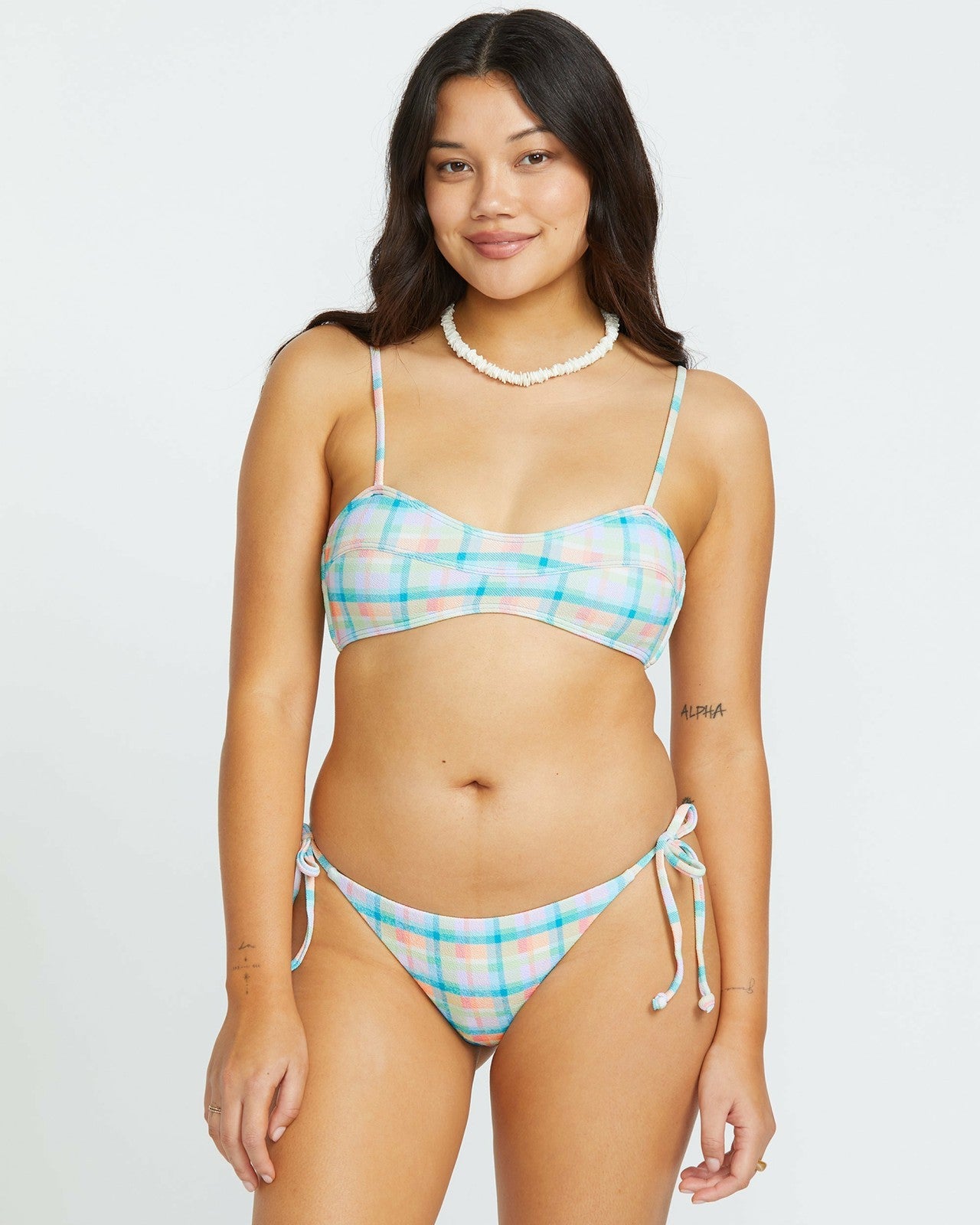 Check The Waves Eve Bralette Bikini Top - Multi