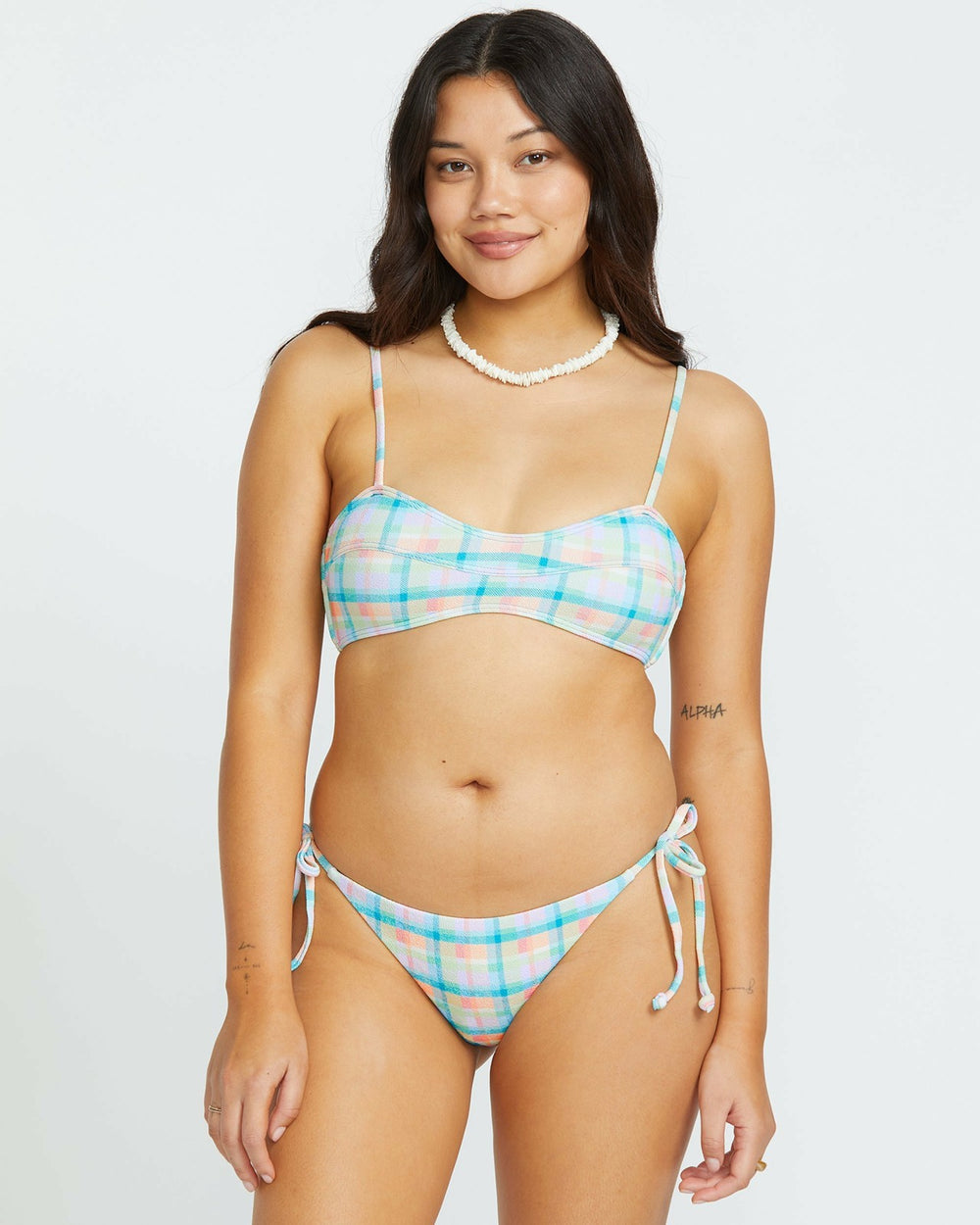 Check The Waves Eve Bralette Bikini Top - Multi