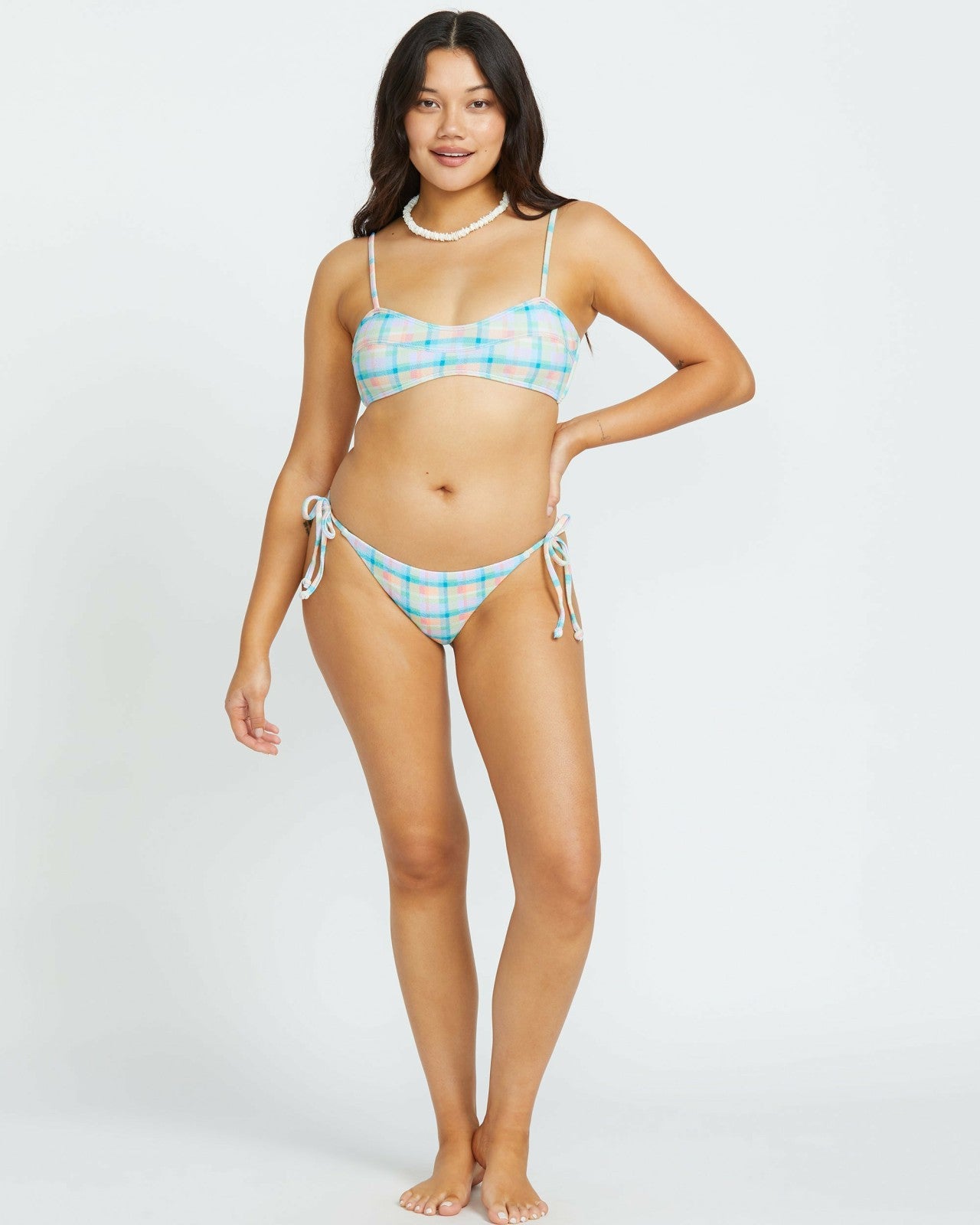 Check The Waves Eve Bralette Bikini Top - Multi