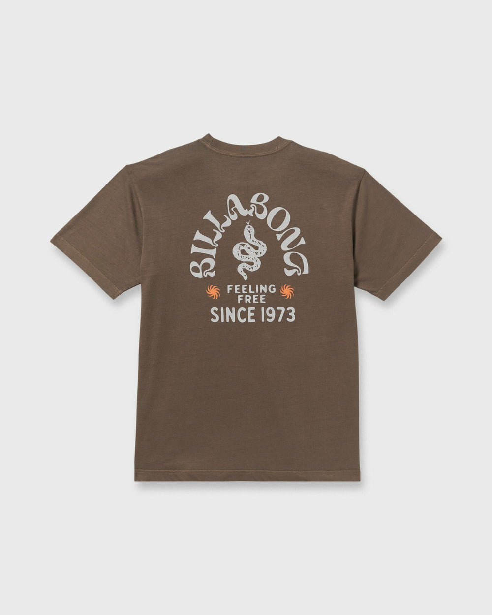 Coiled Premium Wave Wash Short Sleeve T-Shirt - Dark Brown