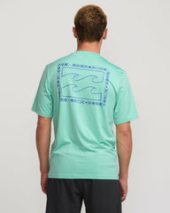 Crayon Wave Loose Fit Short Sleeve Surf Tee - Bermuda