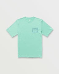 Crayon Wave Loose Fit Short Sleeve Surf Tee - Bermuda