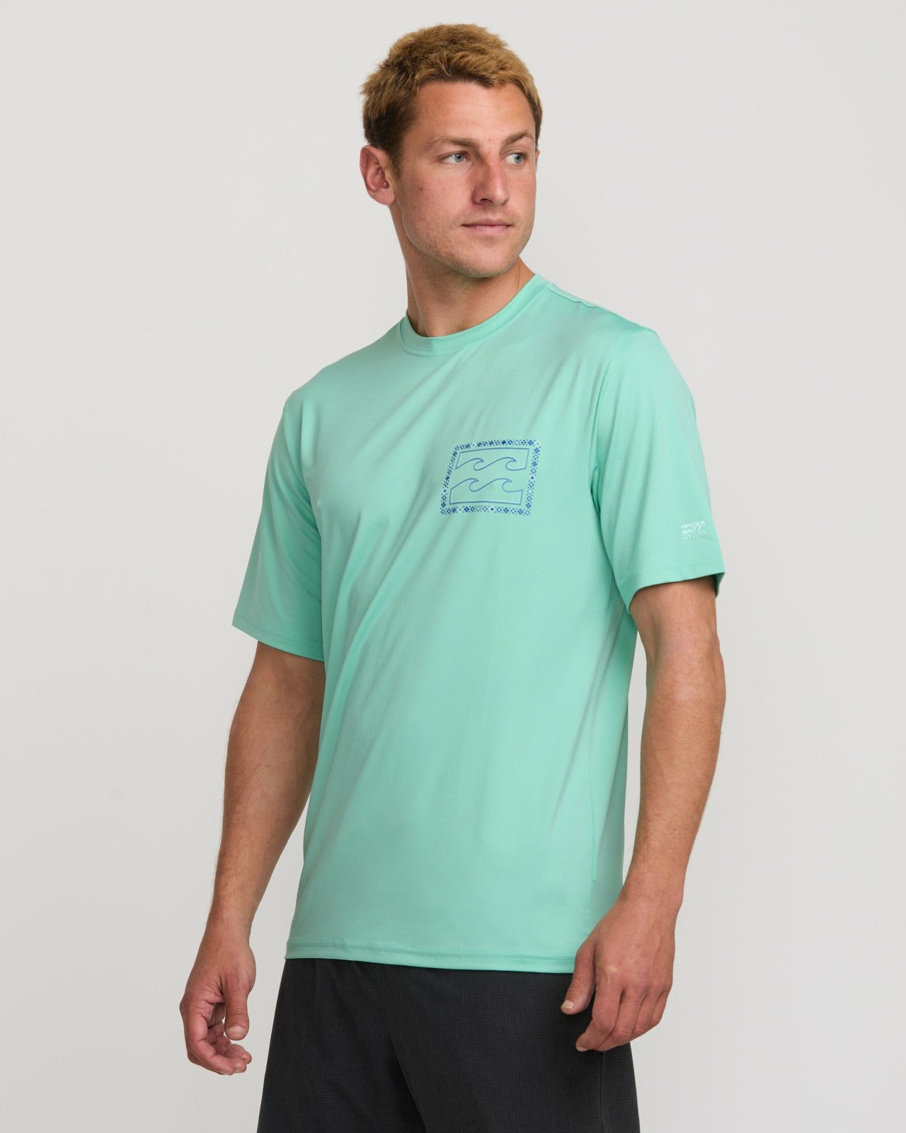 Crayon Wave Loose Fit Short Sleeve Surf Tee - Bermuda