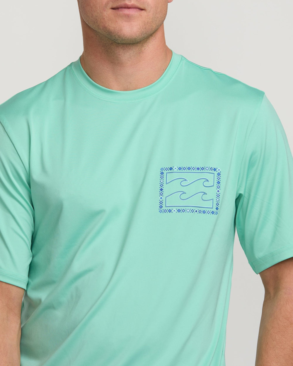 Crayon Wave Loose Fit Short Sleeve Surf Tee - Bermuda