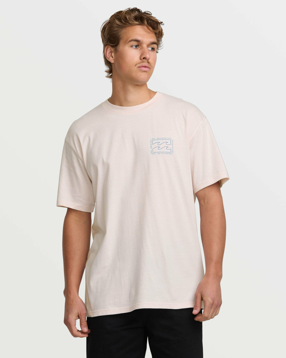 Crayon Wave Premium Tee - Light Pink