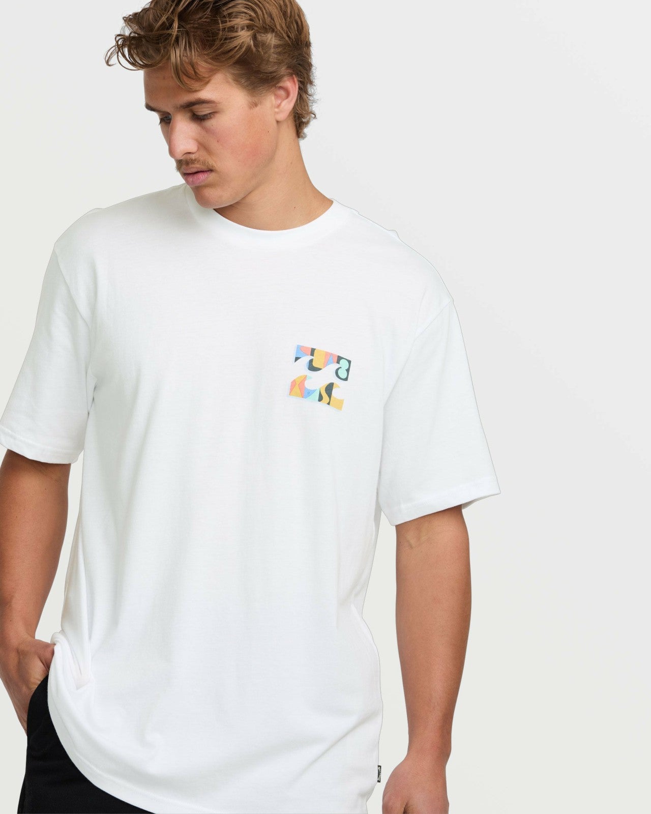 Crayon Wave Premium Tee - White