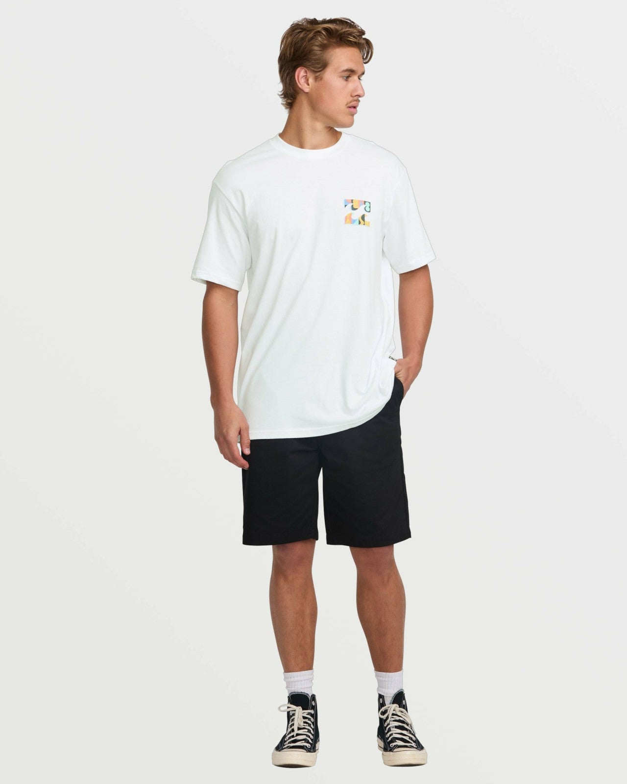 Crayon Wave Premium Tee - White