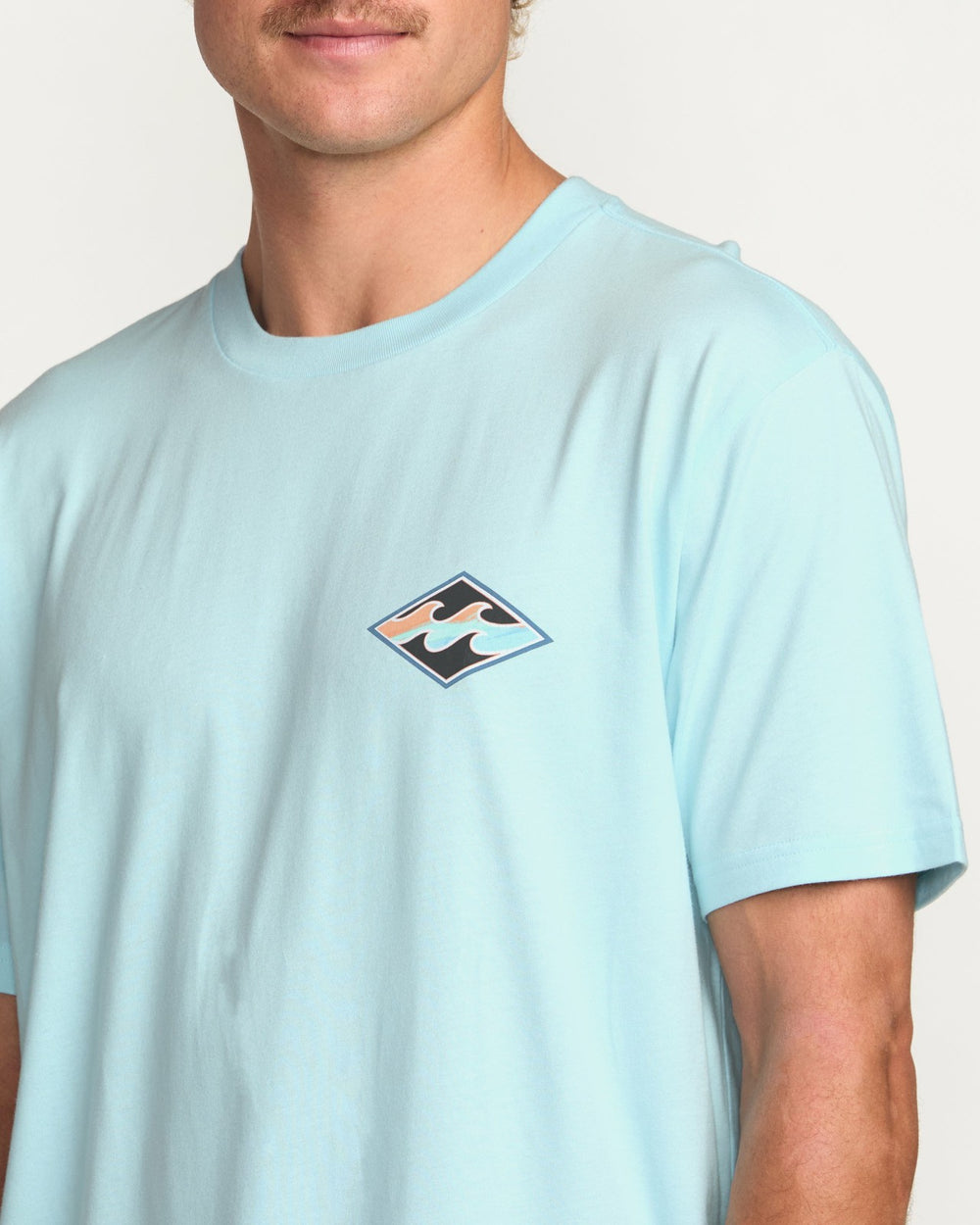 Crayon Wave Premium Tee - Coastal Blue