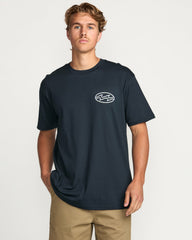 Crayon Wave Premium Tee - Navy