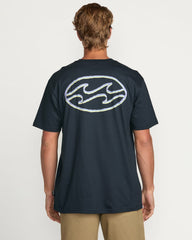 Crayon Wave Premium Tee - Navy