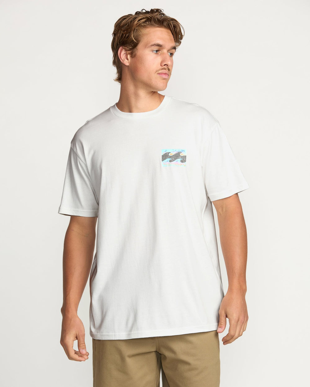 Crayon Wave Premium Tee - Off White