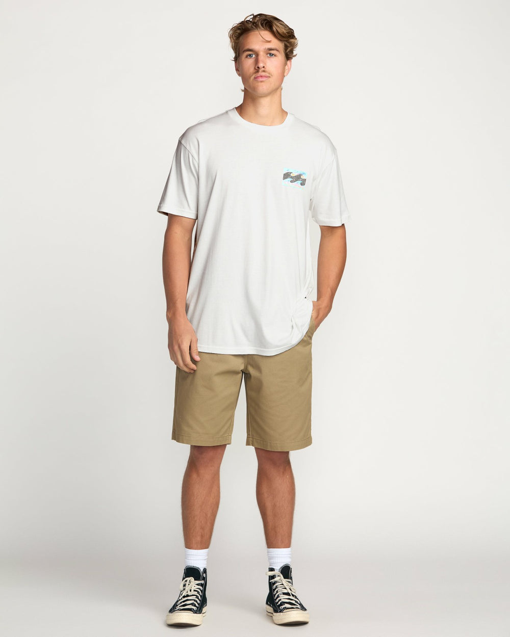 Crayon Wave Premium Tee - Off White