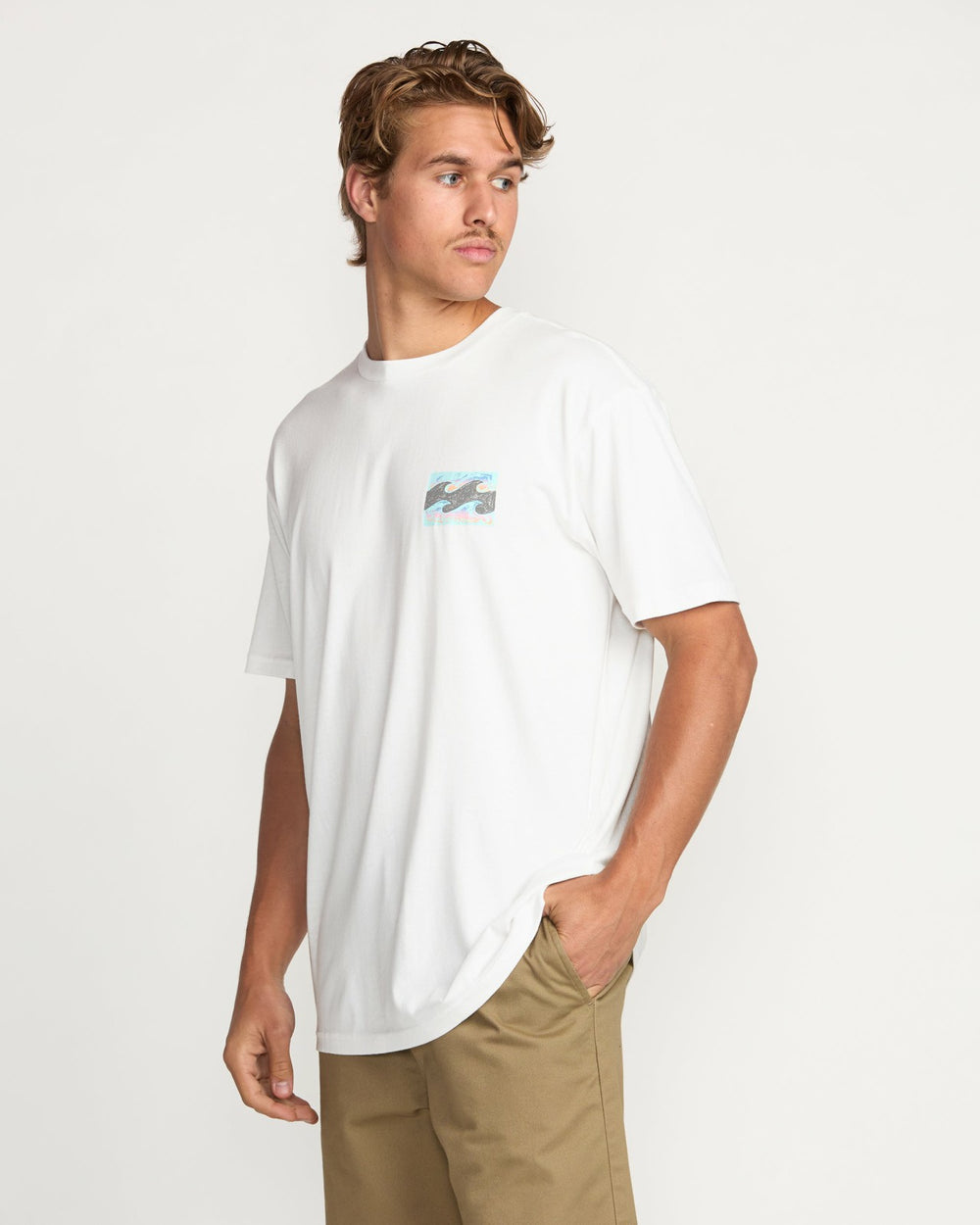 Crayon Wave Premium Tee - Off White