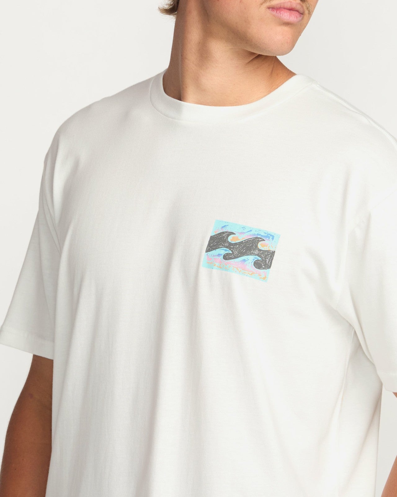Crayon Wave Premium Tee - Off White