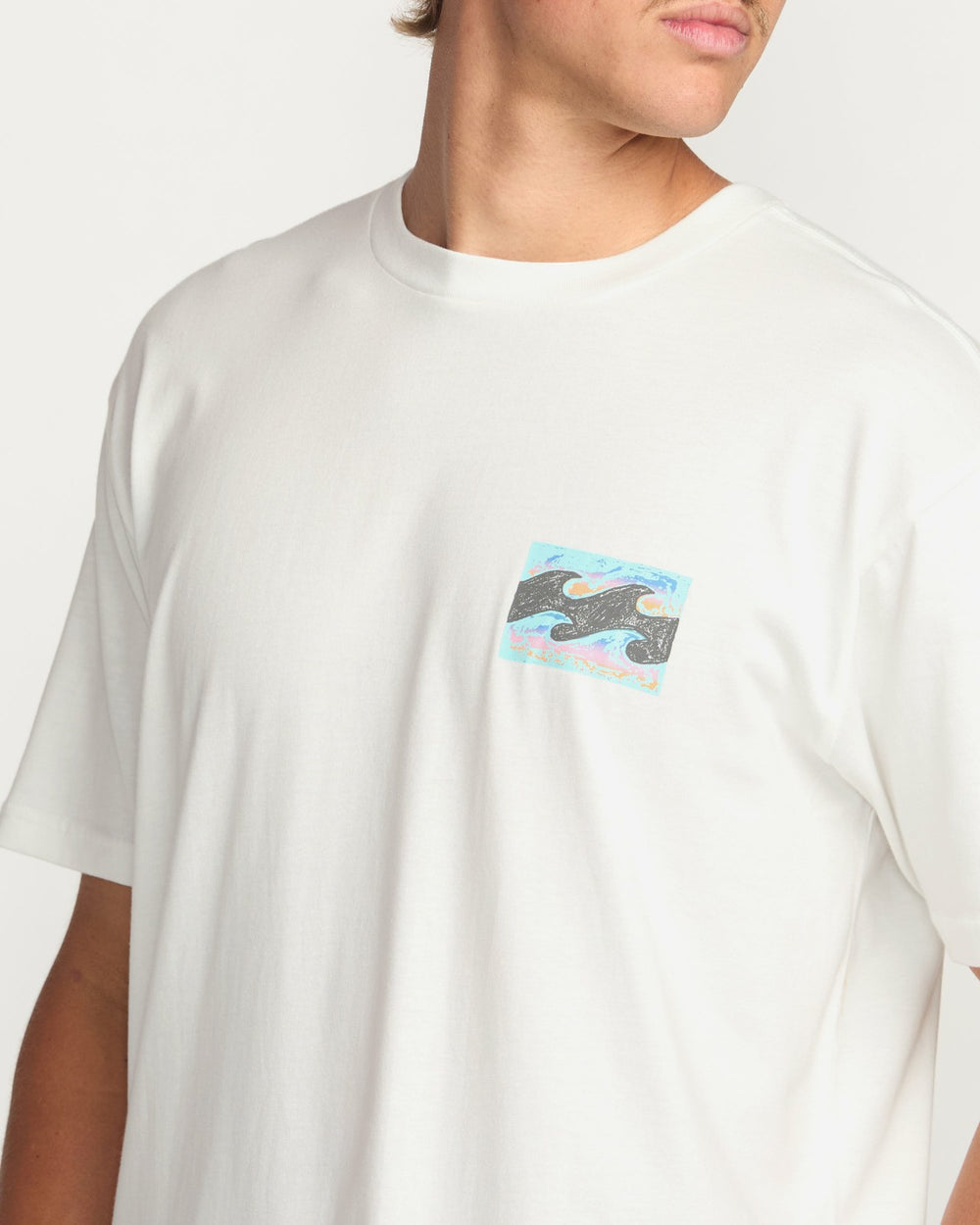 Crayon Wave Premium Tee - Off White