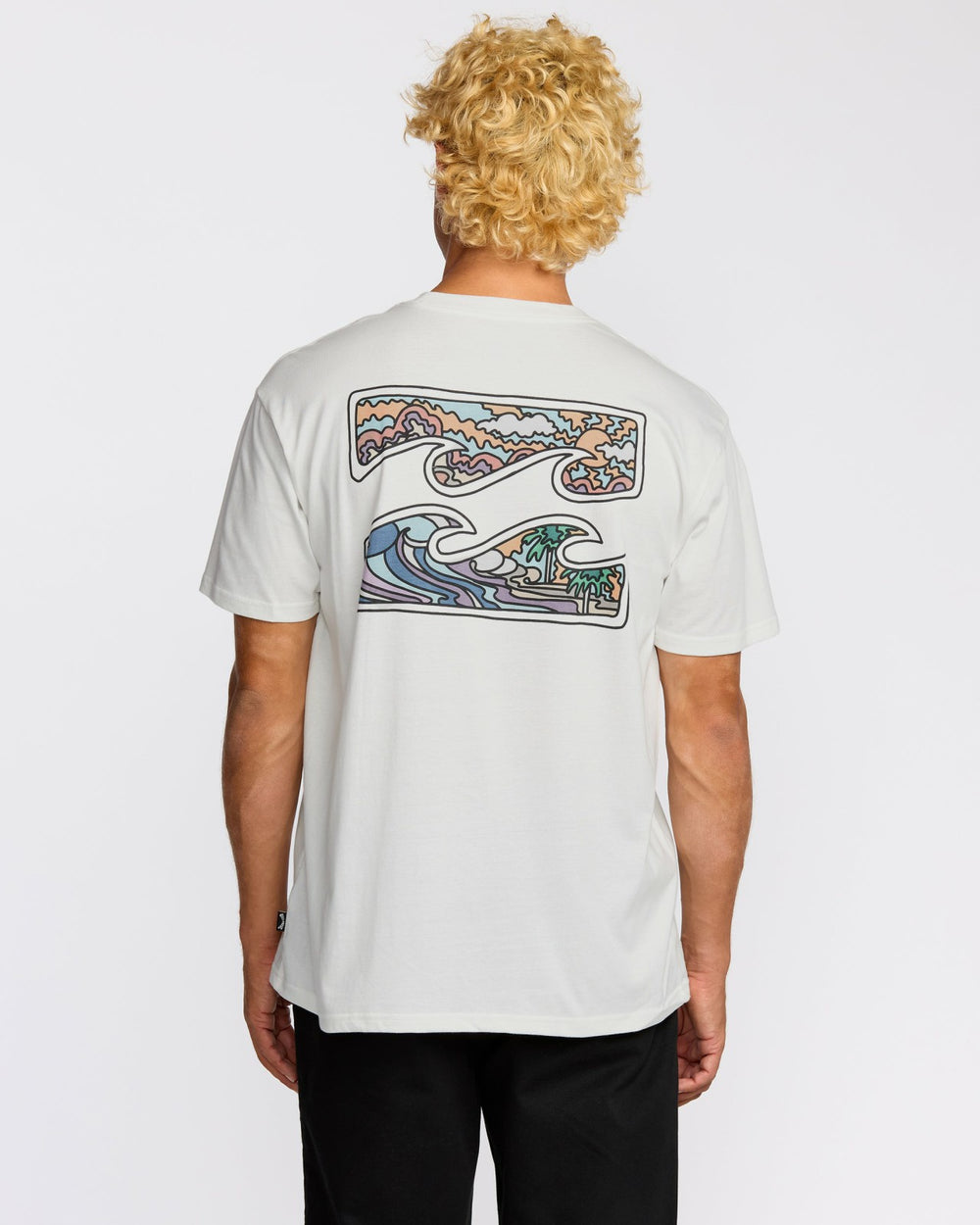 Crayon Wave Premium Short Sleeve T-Shirt - Off White