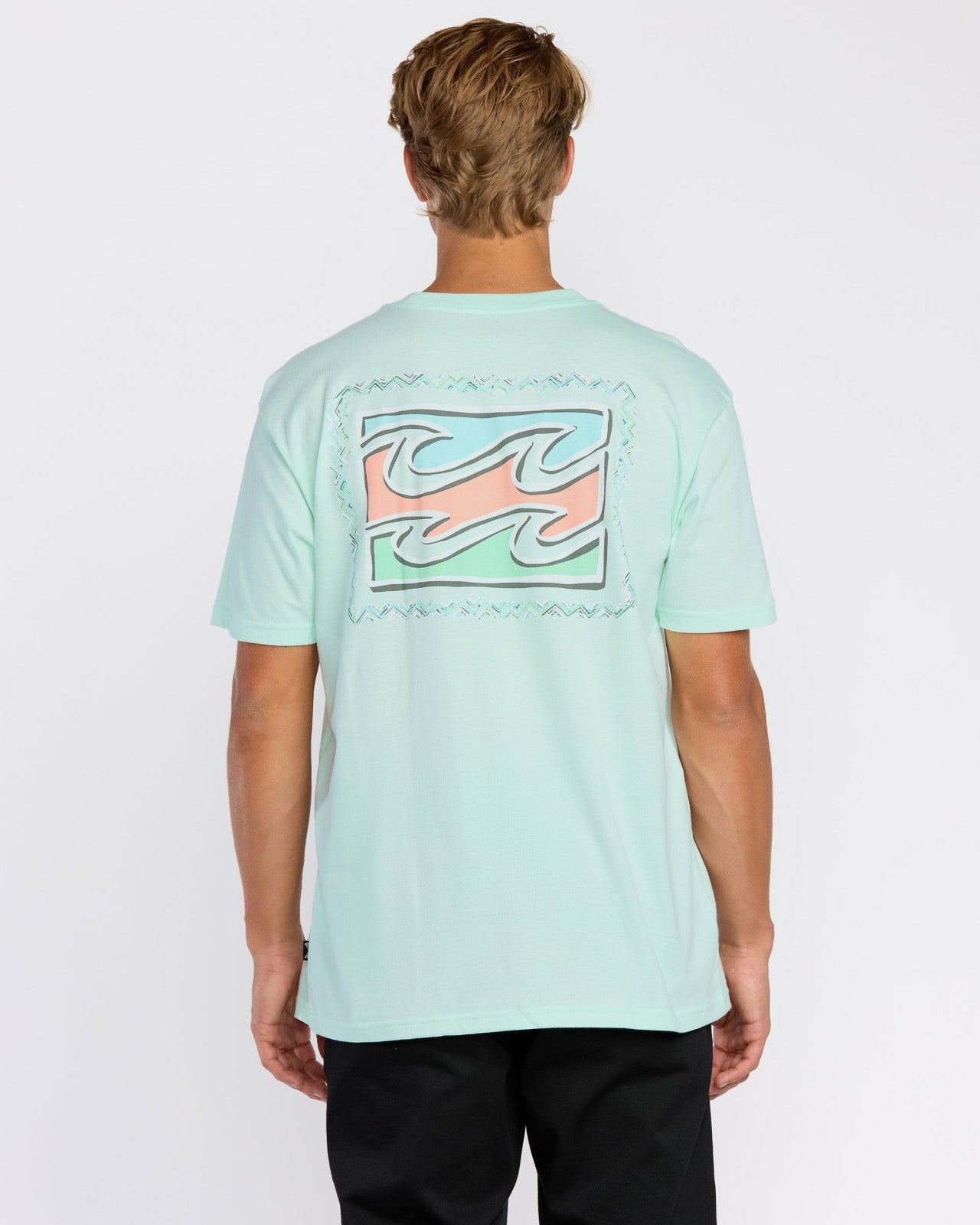 Crayon Wave Premium Short Sleeve T-Shirt - Sea Glass