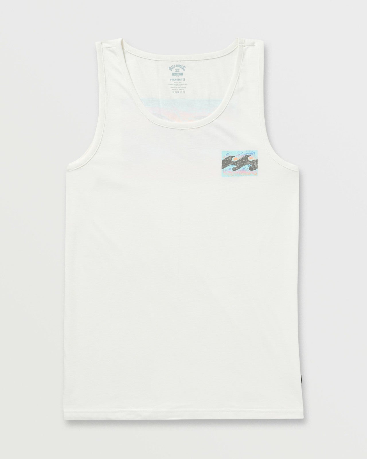 Crayon Wave Premium Tank - Off White