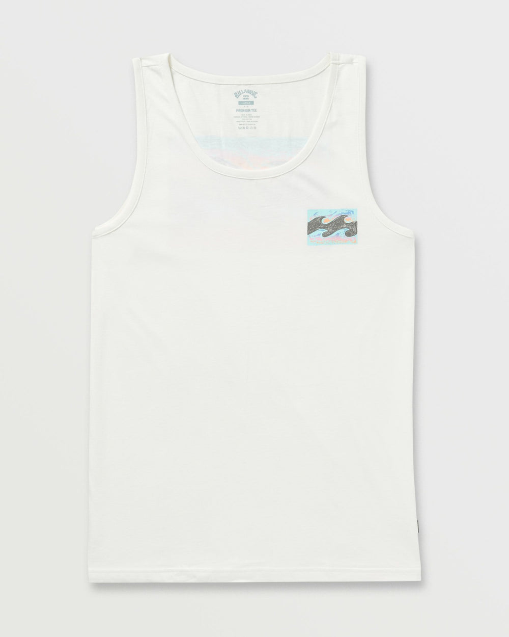 Crayon Wave Premium Tank - Off White