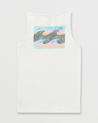 Crayon Wave Premium Tank - Off White