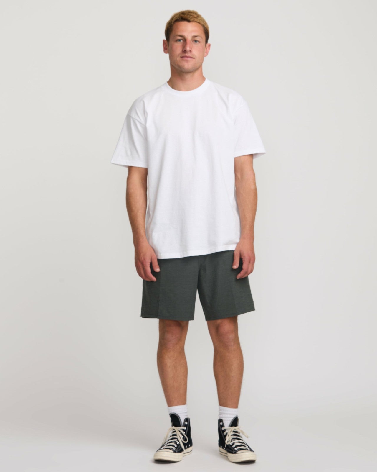 Crossfire Elastic Submersible 18" Hybrid Shorts - Asphalt