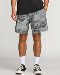 Crossfire Elastic Submersible 18" Hybrid Shorts - Black Camo