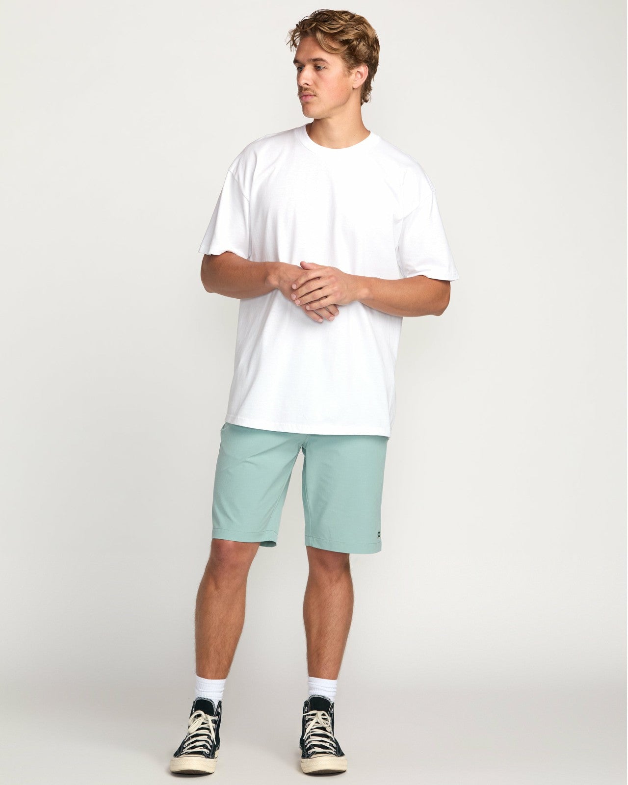 Crossfire Submersible 21" Hybrid Shorts - Seafoam