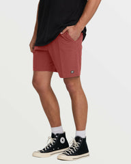 Crossfire Wave Wash Submersible 18" Hybrid Shorts - Dusty Red