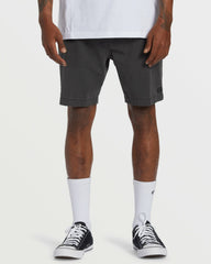 Crossfire Wave Wash Submersible 18" Hybrid Shorts - Washed Black