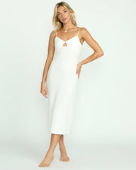 Crystal Clear Midi Dress - Salt Crystal