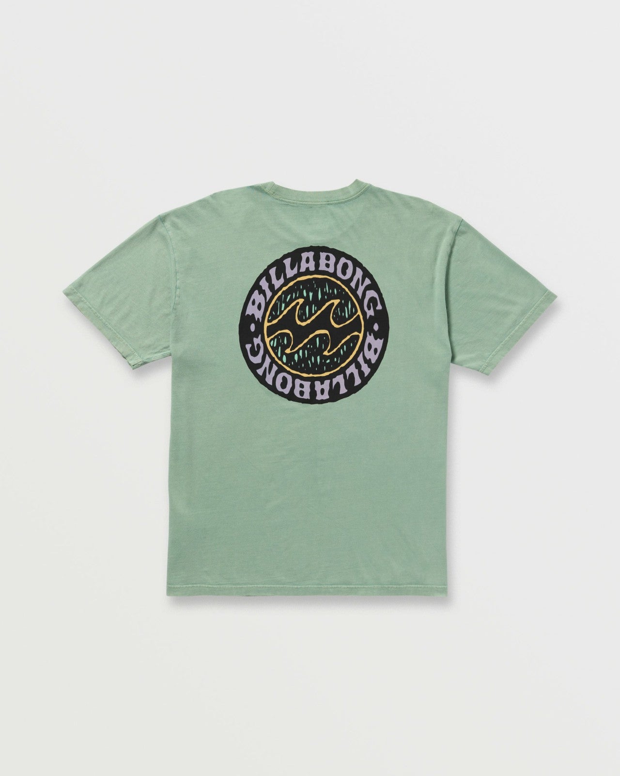 Decal Regular Wave Wash Tee - Mist Green