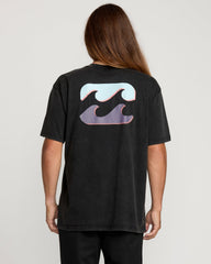 Decal Regular Wave Wash Tee - Washed Black
