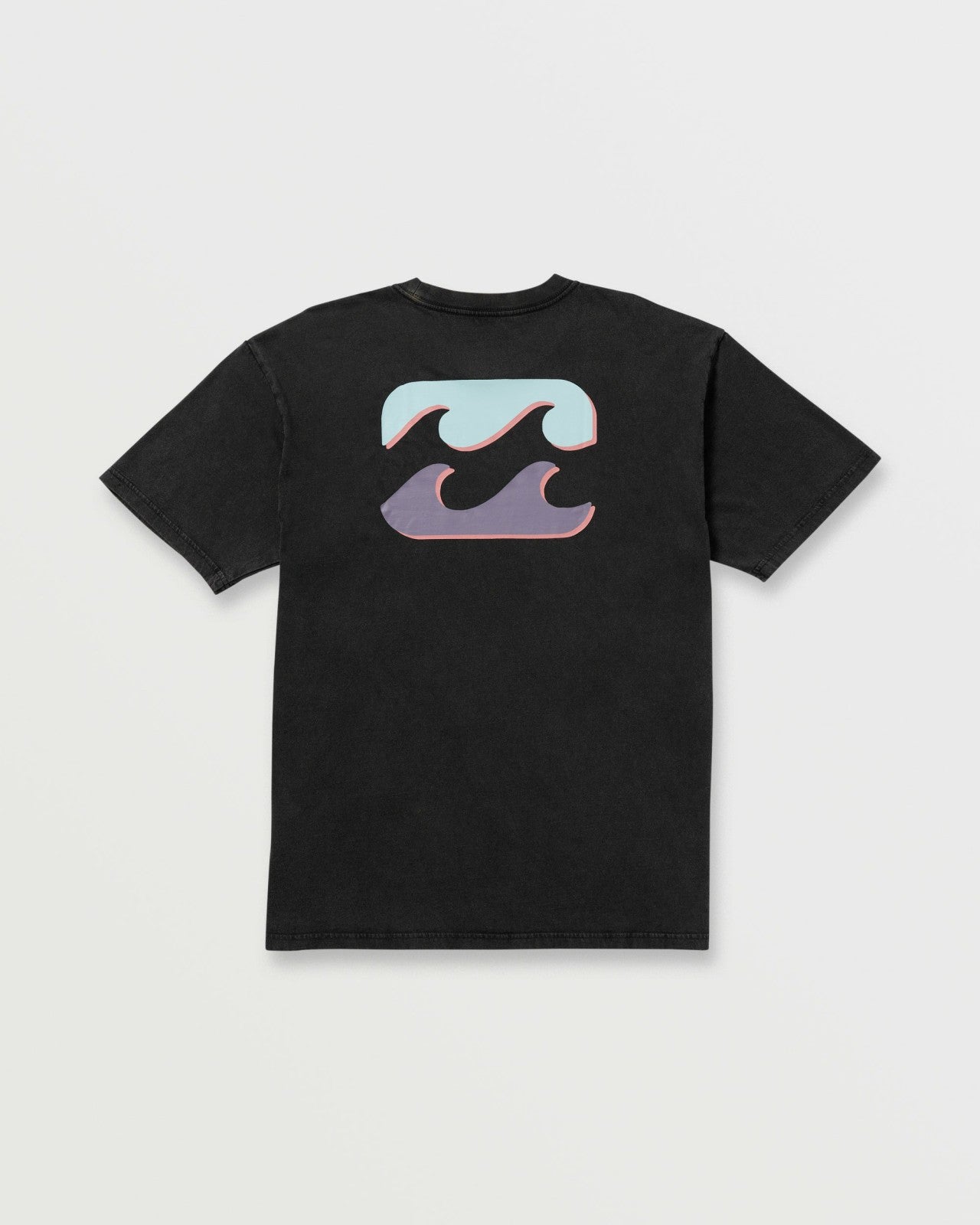 Decal Regular Wave Wash Tee - Washed Black