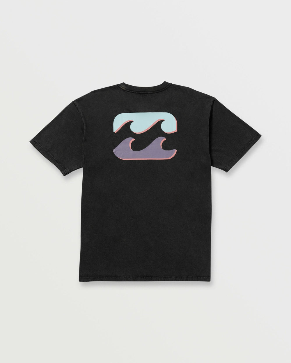 Decal Regular Wave Wash Tee - Washed Black