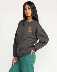 Desert Break Crewneck Sweatshirt - Off Black