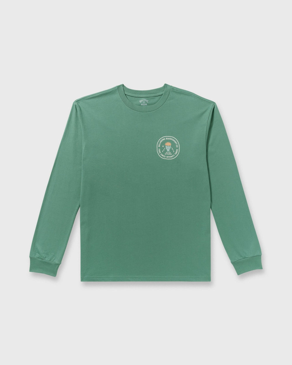 Desert Flower Regular Long Sleeve T-Shirt - Sage Green