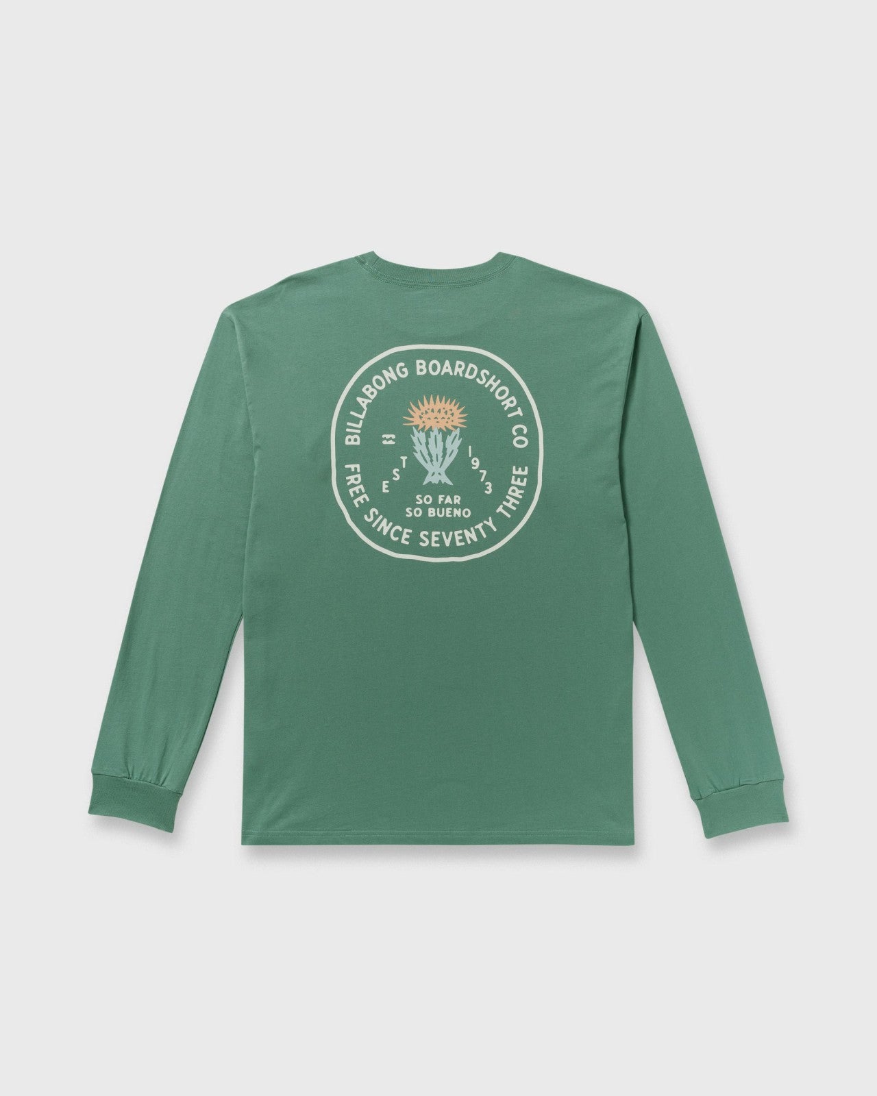 Desert Flower Regular Long Sleeve T-Shirt - Sage Green