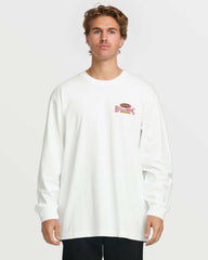 Double Spread OG Long Sleeve Tee - White