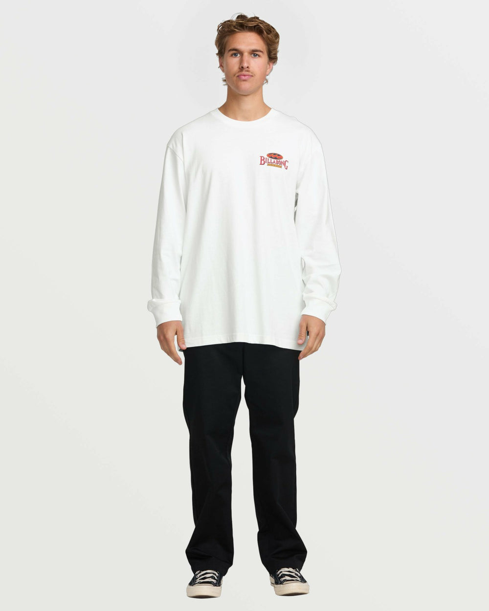 Double Spread OG Long Sleeve Tee - White