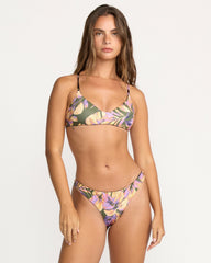 Drifting Coast Reversible V Bralette Bikini Top - Luv Army