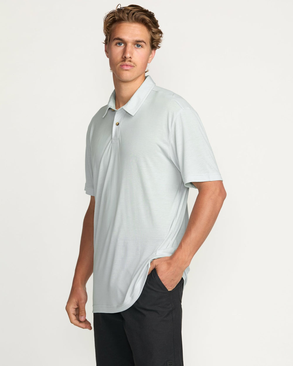 Eclipse Short Sleeve Polo Shirt - Ash Blue